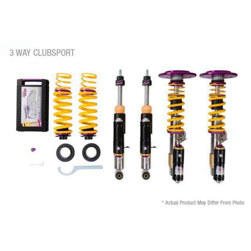 KW Clubsport Coilover Kit 3-Way -  2020+ Porsche 718 Cayman GT4