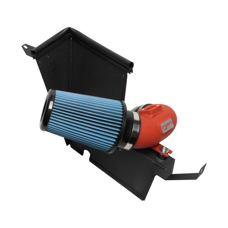 Injen Wrinkle Red Short Ram Air Intake System - 21-22 Toyota Supra