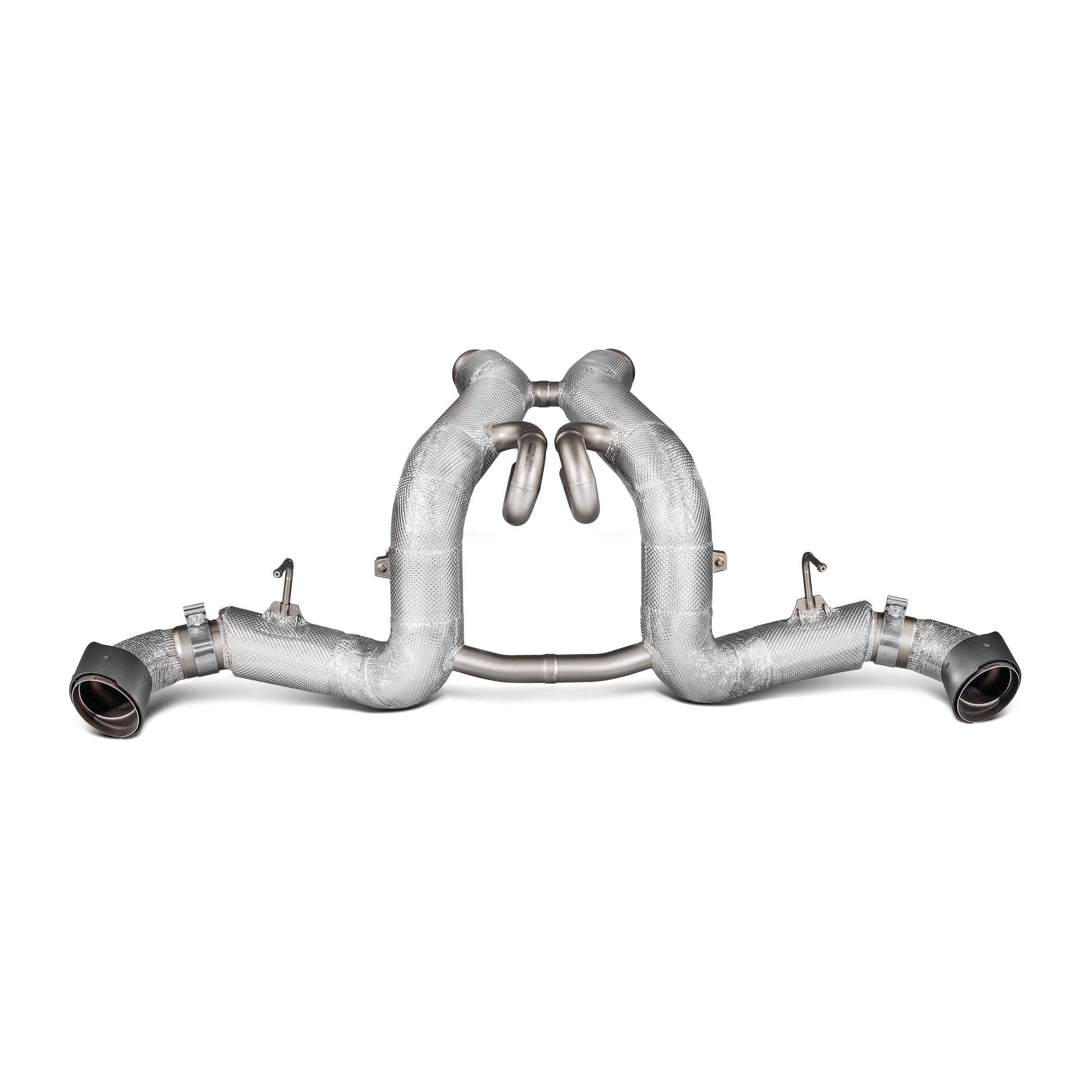 Akrapovič Slip-On Line Exhaust (Titanium) w/Carbon Tips - 2016-2020 McLaren 570S/570 Spider/570GT - T1 Motorsports