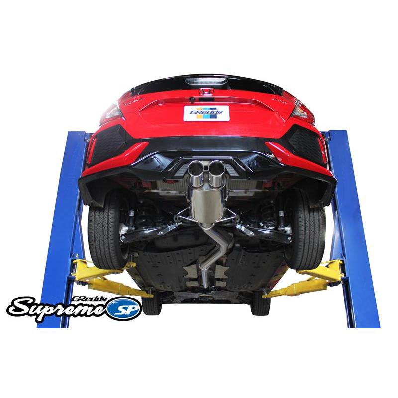 GReddy 2017+ Honda Civic Sport Hatchback 76mm Supreme SP Cat-Back Exhaust - T1 Motorsports