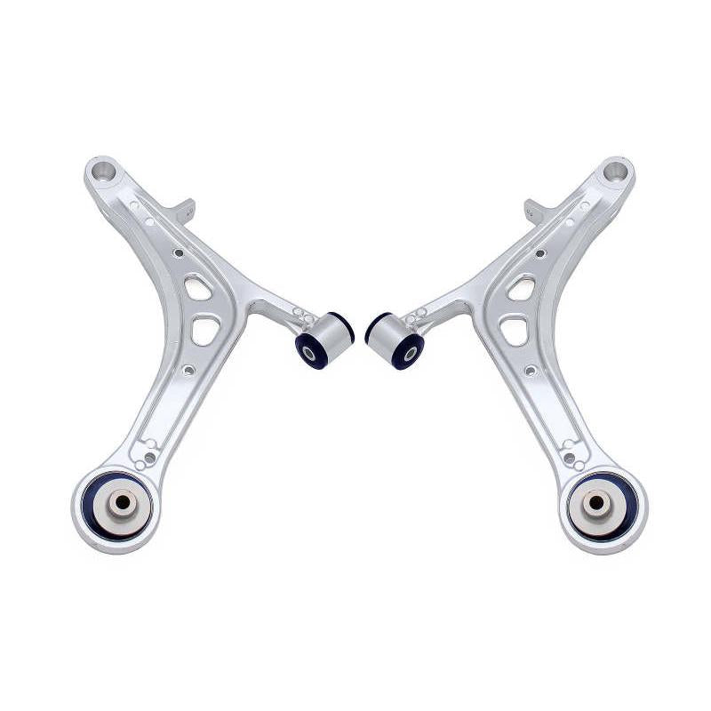 SuperPro 2008 Subaru Impreza WRX STI Front Lower Alloy Control Arm Kit (+Caster) - T1 Motorsports