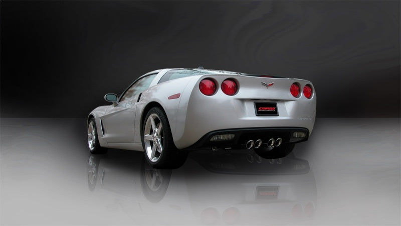 Corsa Sport Axle-Back with X-Pipe Exhaust - Polished Tips - 2005-2008 Chevrolet Corvette (Manual)