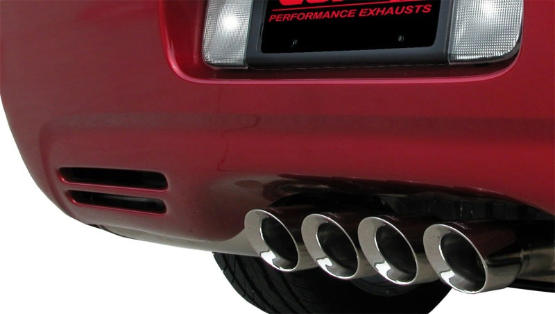 Corsa Sport Cat-Back Exhaust - Polished Tigershark 3.5" Tips - 1997-2004 Chevrolet Corvette C5
