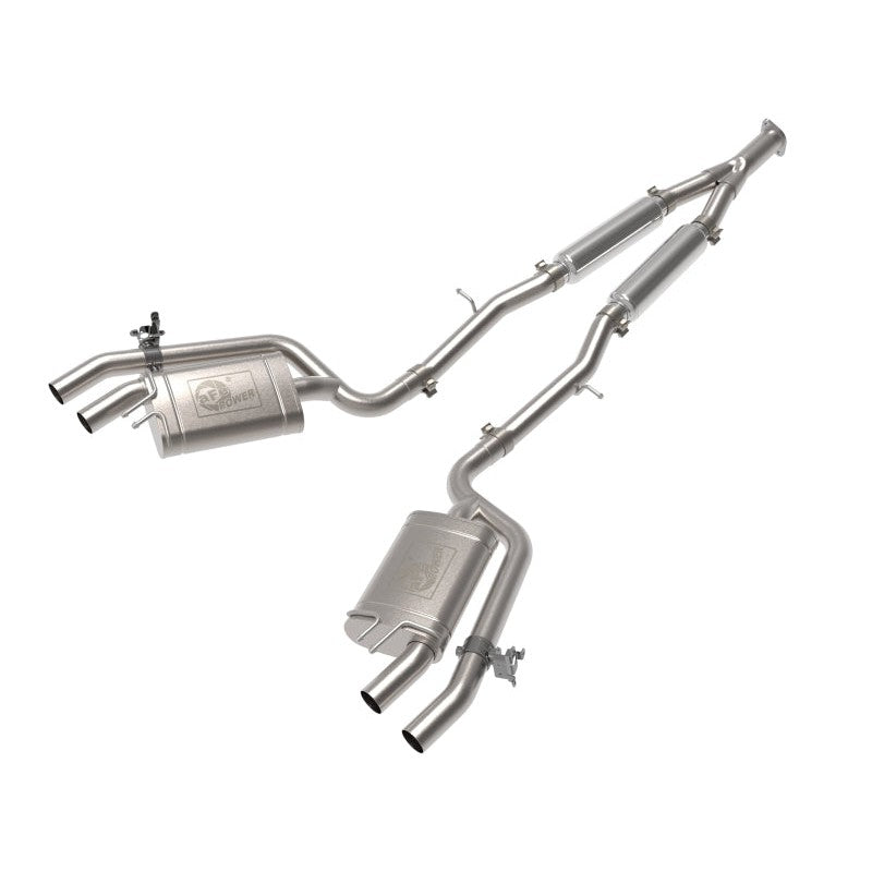 aFe 22-23 Kia Stinger L4-2.0L Gemini XV 3in to Dual 2-1/2in Cat-Back Exhaust System w/ Cut-Out