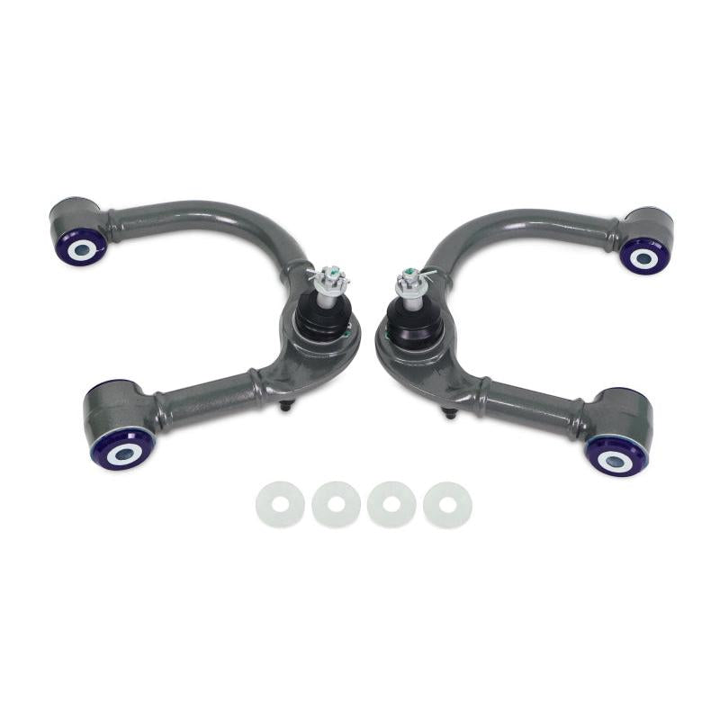 Superpro 03-09 Lexus GX470 / Toyota 4Runner Sport 4WD Front Upper Fixed Offset Control Arm Set