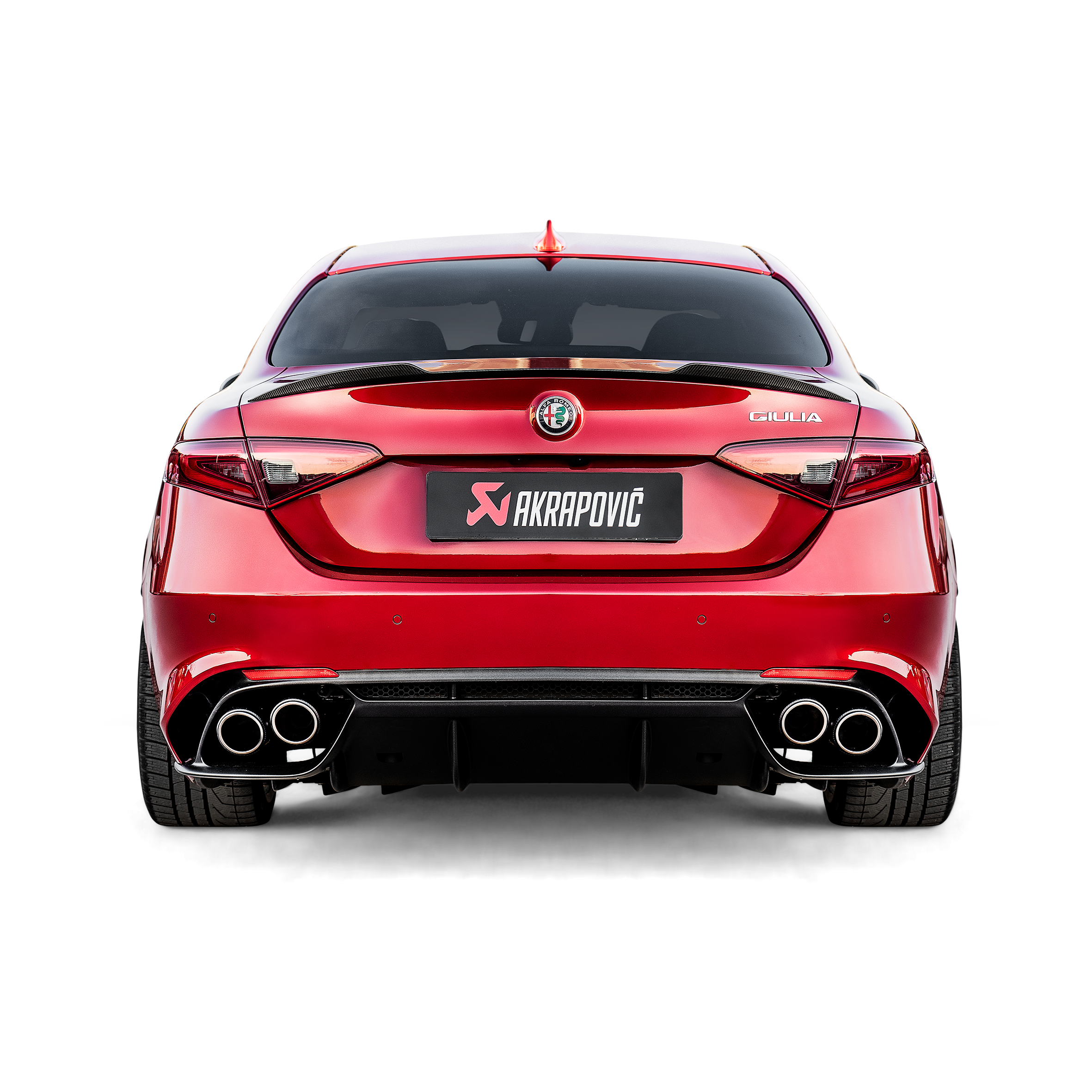 Akrapovič Slip-On Line Exhaust (Titanium) - 2016-2020 Alfa Romeo Giulia Quadrifoglio