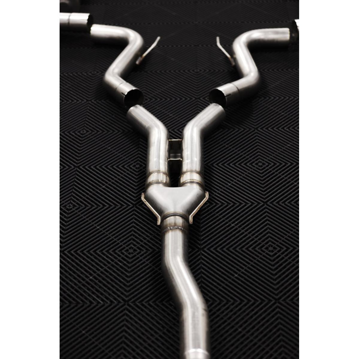 MBRP 18-22 Ford Mustang 2.3L Ecoboost 3in Cat-Back Exhaust w/ Quad Carbon Fiber SS Tips - T304
