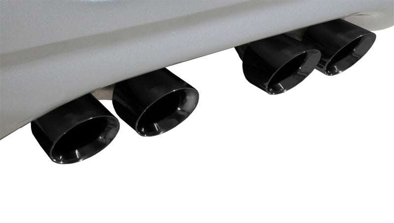 Corsa Sport Cat-Back Exhaust - Black Twin 3.5" Tips - 1997-2004 Chevrolet Corvette C5