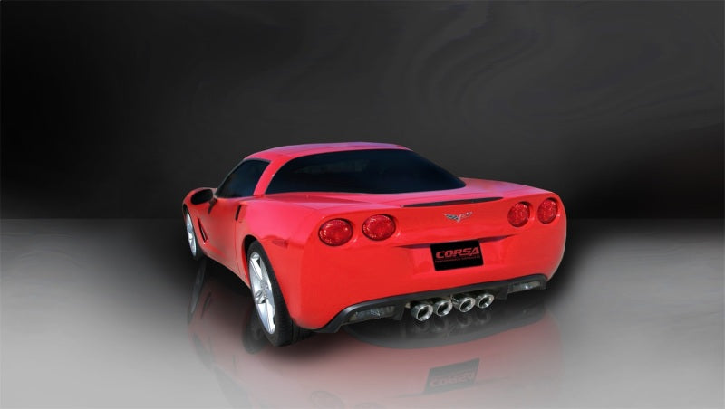 Corsa Xtreme Axle-Back with X-Pipe - Polished Tips - 2005-2007 Chevrolet Corvette (Manual)