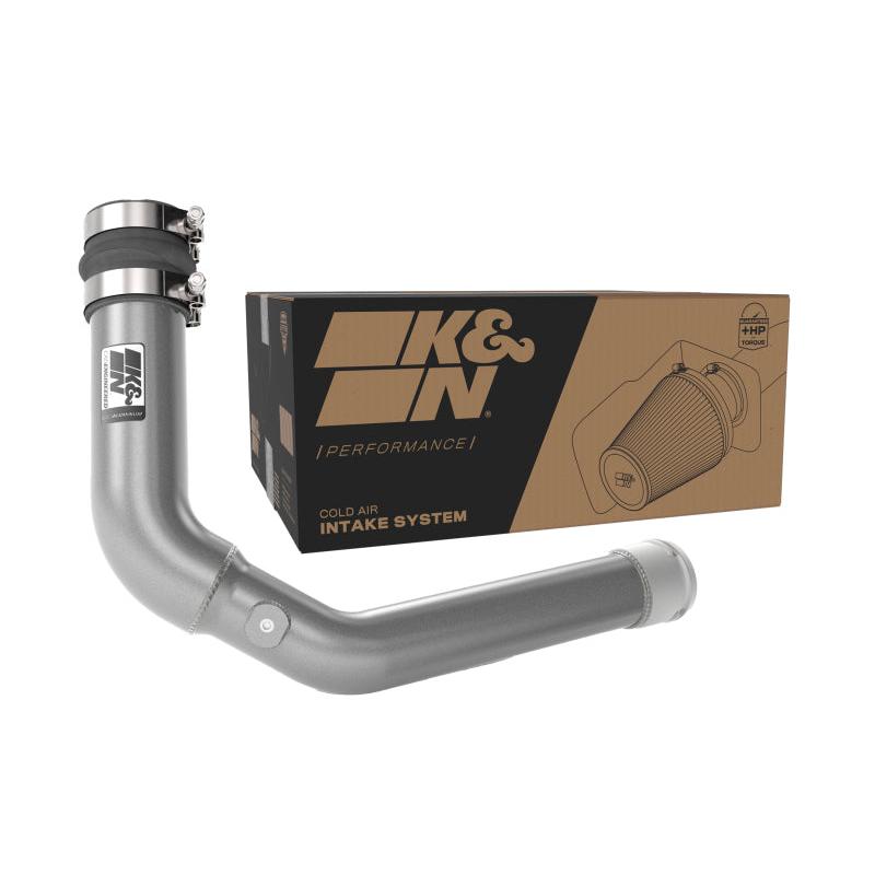 K&N 22-23 Subaru WRX 2.4L H4 Aluminum Charge Pipe Kit - Gunmetal Gray