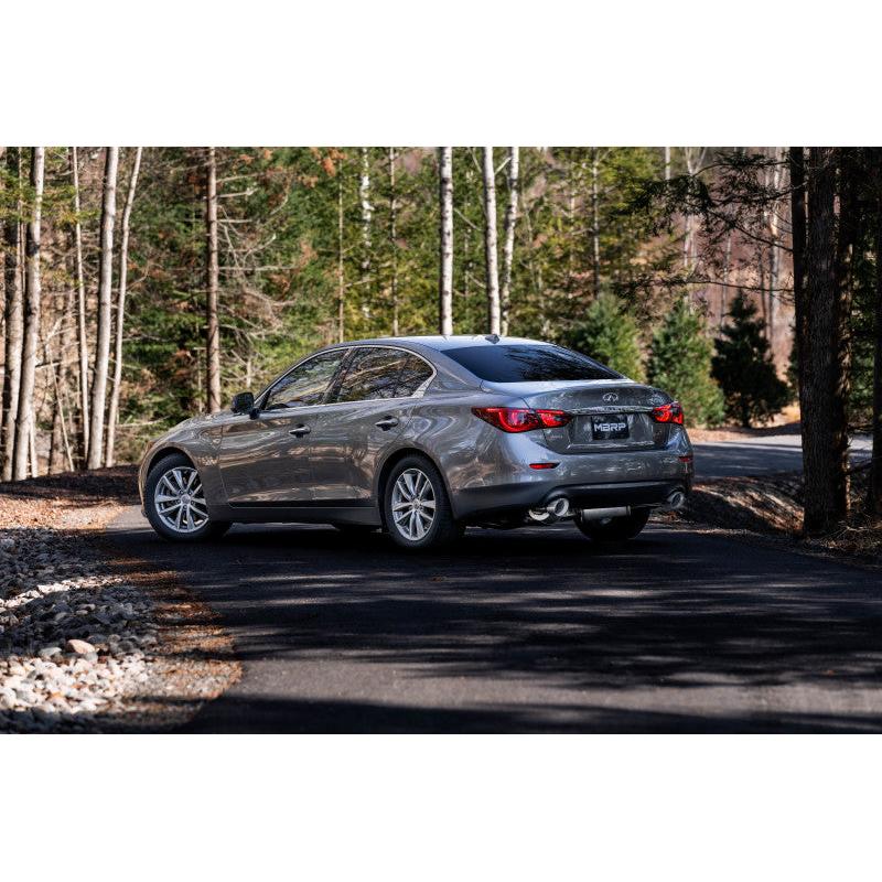 MBRP 16-22 Infiniti Q50 3.0L RWD/AWD 3in Cat-Back Dual Split Rear Street Version T304 - T1 Motorsports