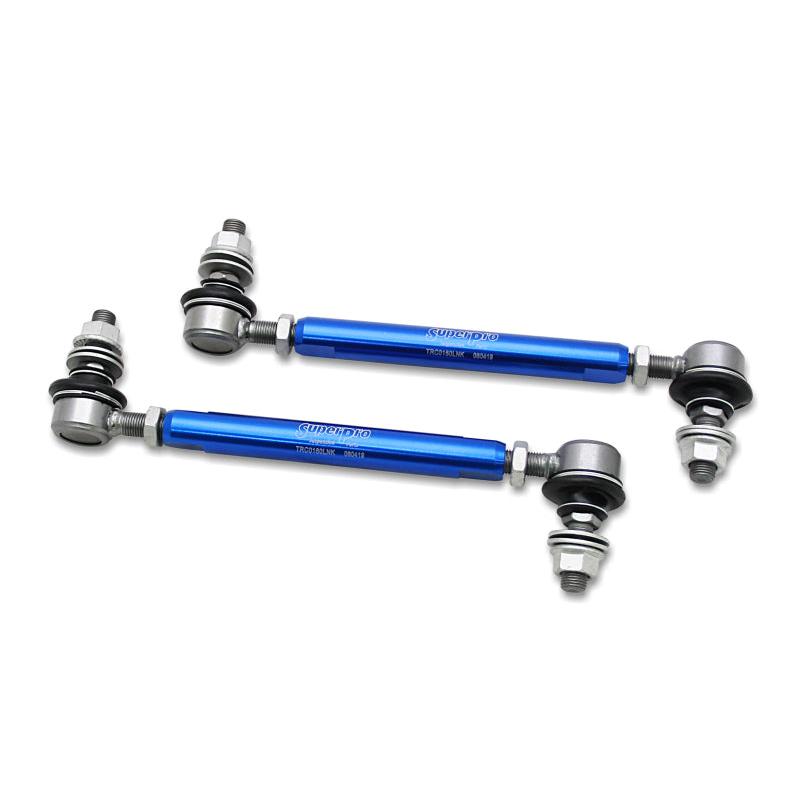 SuperPro 2013 Scion FR-S Base Front HD Adjustable End Link Set (12mm Studs 210mm-260mm Length) - T1 Motorsports