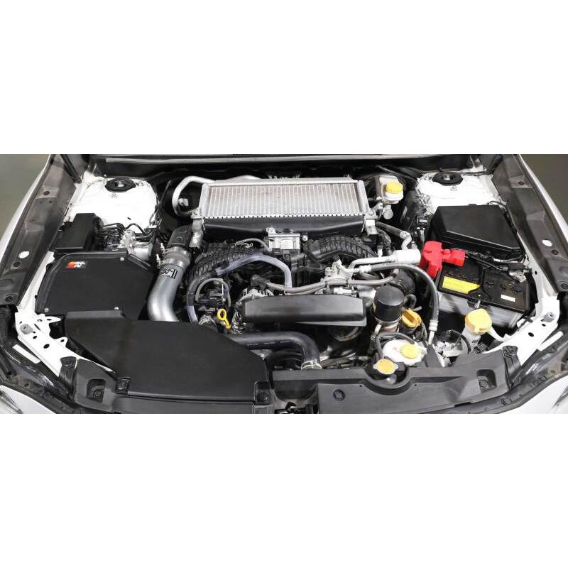 K&N 22-23 Subaru WRX 2.4L H4 Aluminum Charge Pipe Kit - Gunmetal Gray