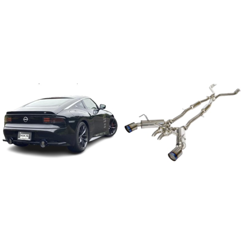 HKS 2023 Nissan Z RZ34 VR30DDTT Dual Hi-Power Titanium Tip Catback Exhaust - T1 Motorsports
