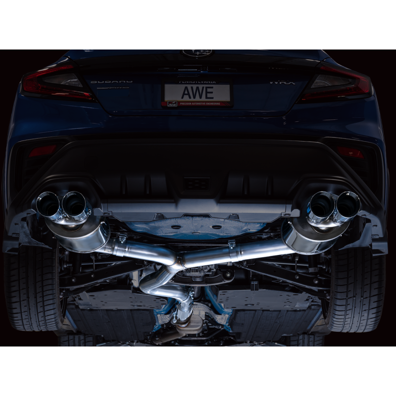 AWE Tuning 2022+ VB Subaru WRX Touring Edition Exhaust - Chrome Silver Tips