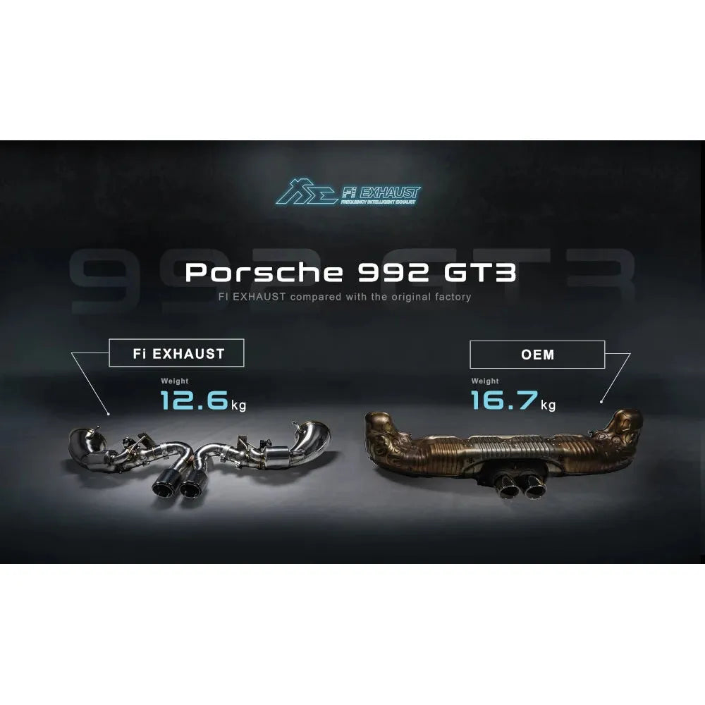 Fi Exhaust Full Exhaust System for 2021+ Porsche 992.1 GT3/RS
