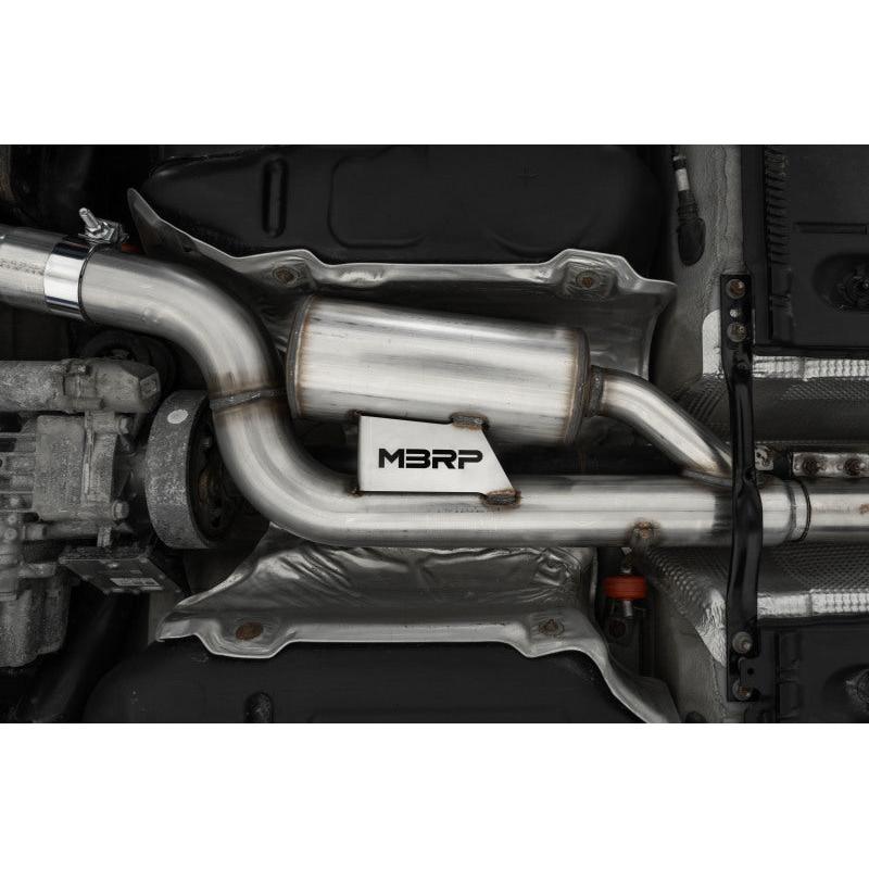 MBRP 17-19 VW Golf Sportwagen/Alltrack 1.8T T304SS 3in Cat-Back 2.5in Dual Split Rear w/ SS Tips