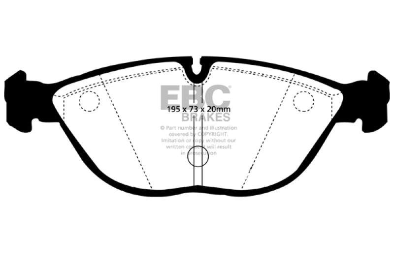 EBC 04-06 Audi TT Quattro 3.2 Yellowstuff Front Brake Pads - T1 Motorsports