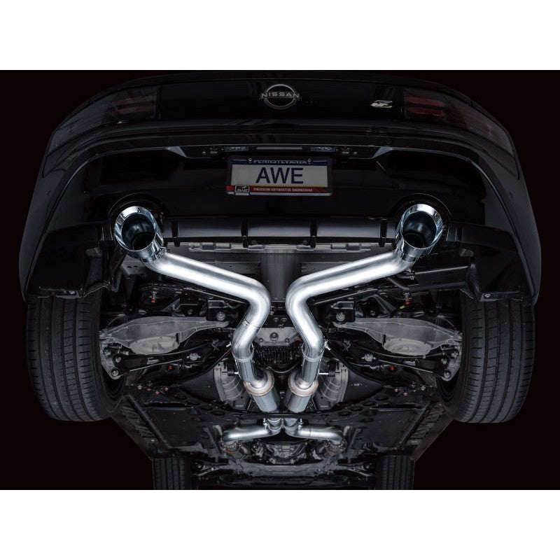 AWE Tuning Track Edition Catback Exhaust System w/Chrome Silver Tips for 2023+ Nissan Z