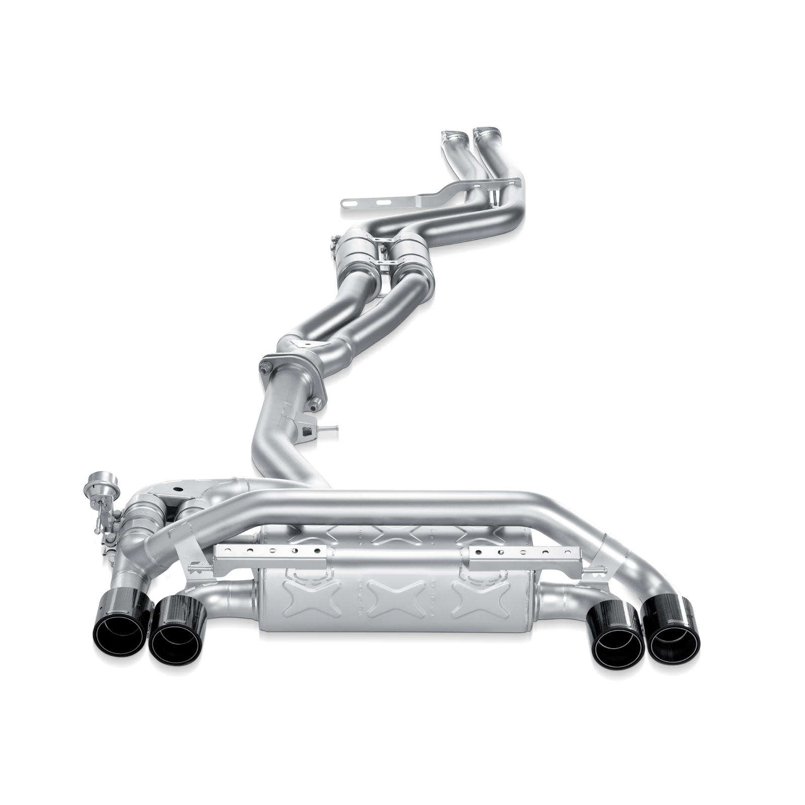 Akrapovič Evolution Line Catback Exhaust System (Titanium) w/o Tips - 2011-2012 BMW 1 Series M Coupe (E82) - T1 Motorsports