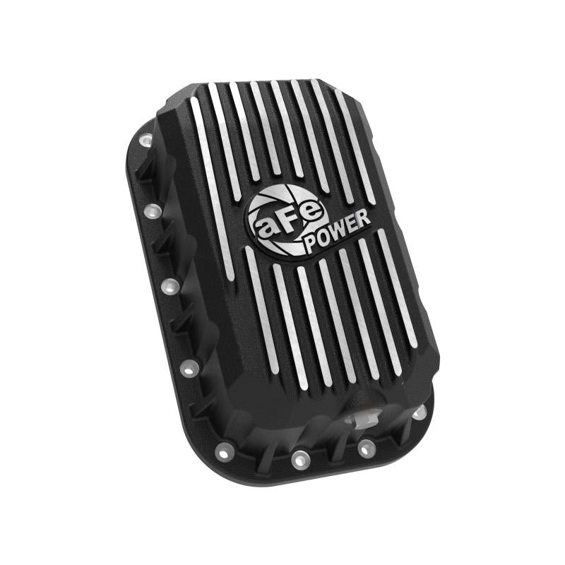 aFe POWER Pro Series Engine Oil Pan Black w/ Machined Fins Jeep Wrangler (JK) 12-18 V6-3.6L