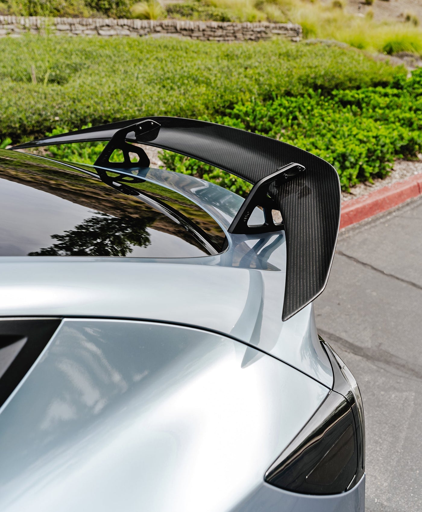 ADRO Tesla Model Y AT-S Carbon Fiber Swan Neck Wing (2020-2024)