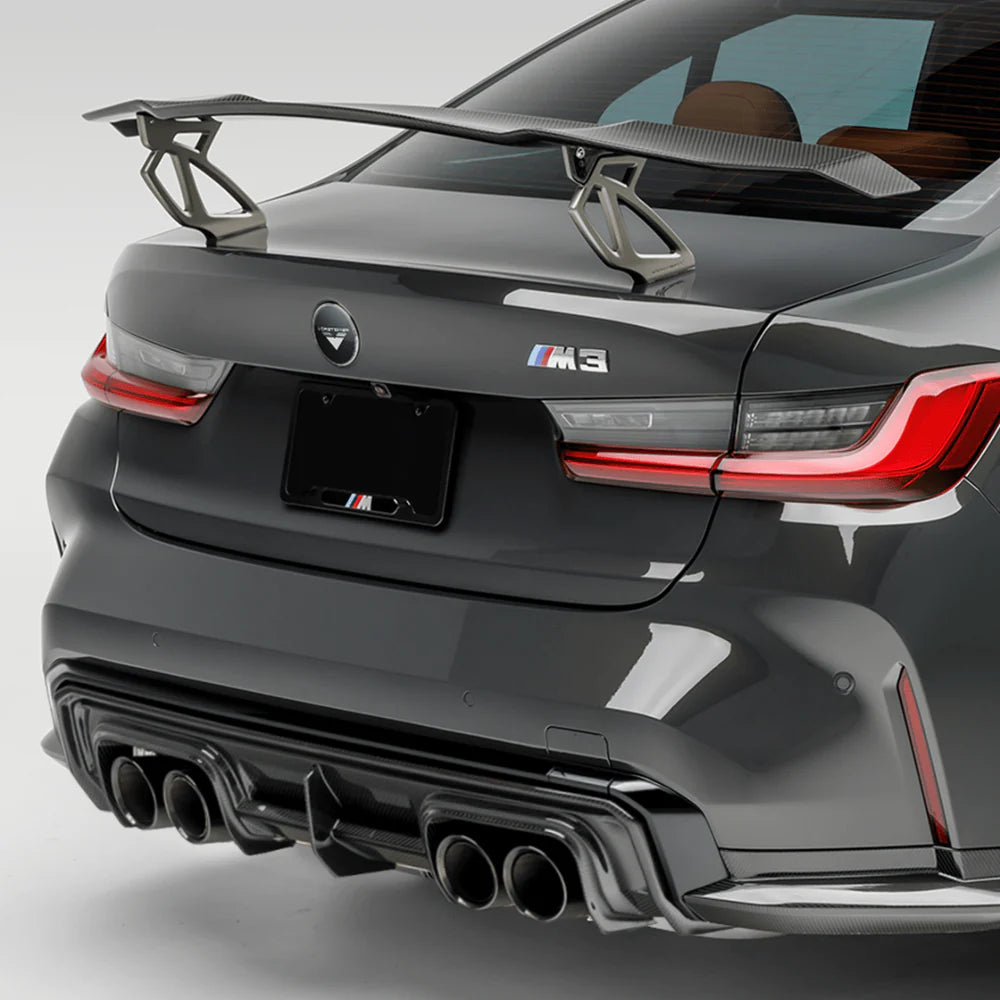 Vorsteiner Carbon Fiber V-Style Wing Blade with Aluminum Uprights  - 2021+ BMW G8X M2/M3/M4
