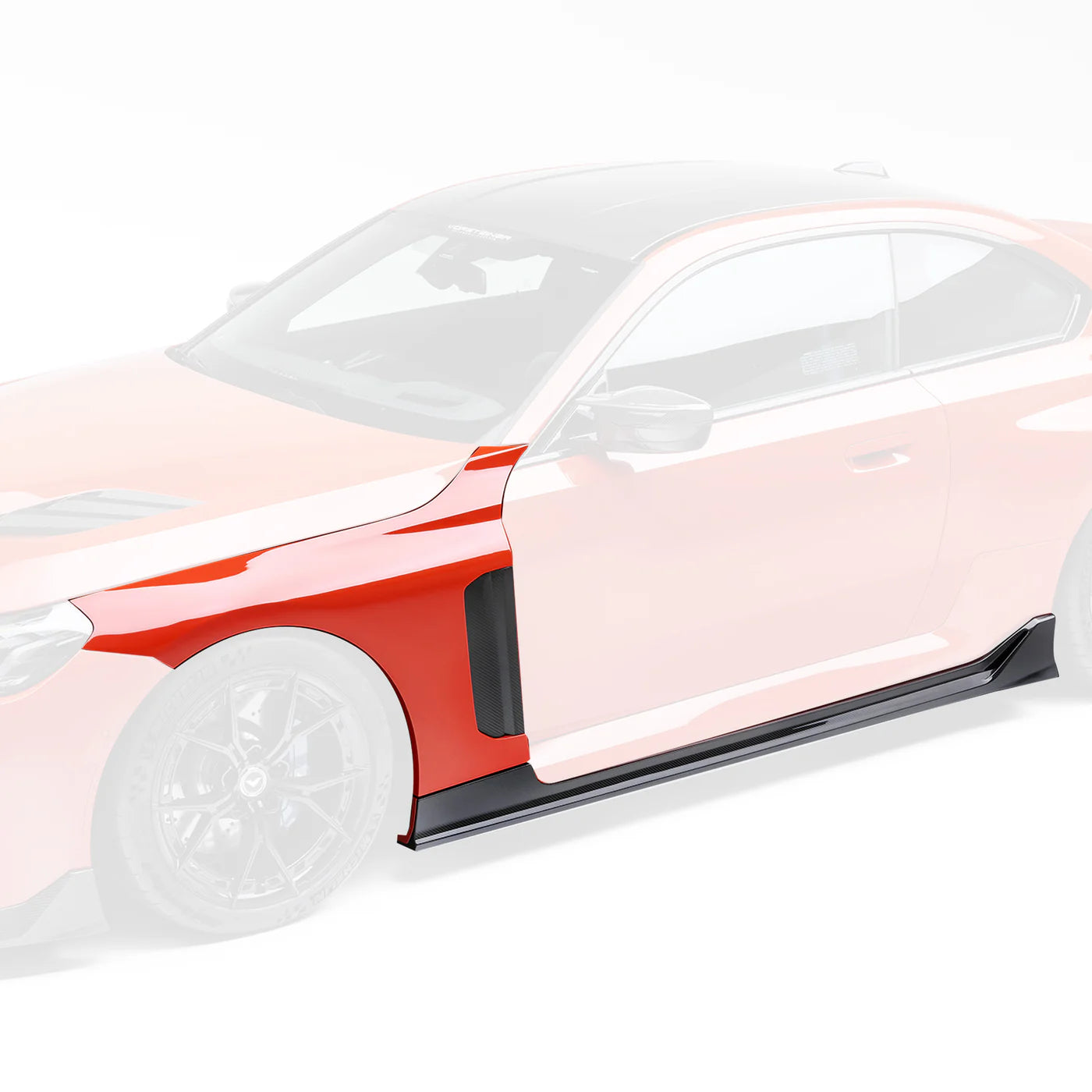 Vorsteiner VRS Aero Carbon Fiber V-Style Vented Fenders with Side Skirts  - 2023+ BMW G87 M2