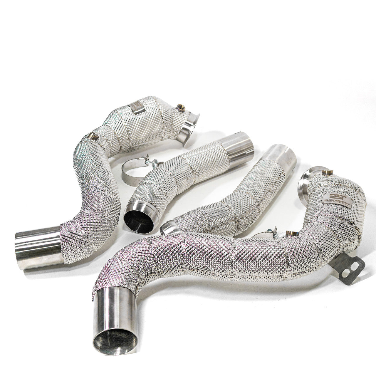 EST High-Flow Catted Downpipe w/Heat Shield - 2016-2021 Mercedes-Benz W205 C63/C63S AMG V8 4.0L