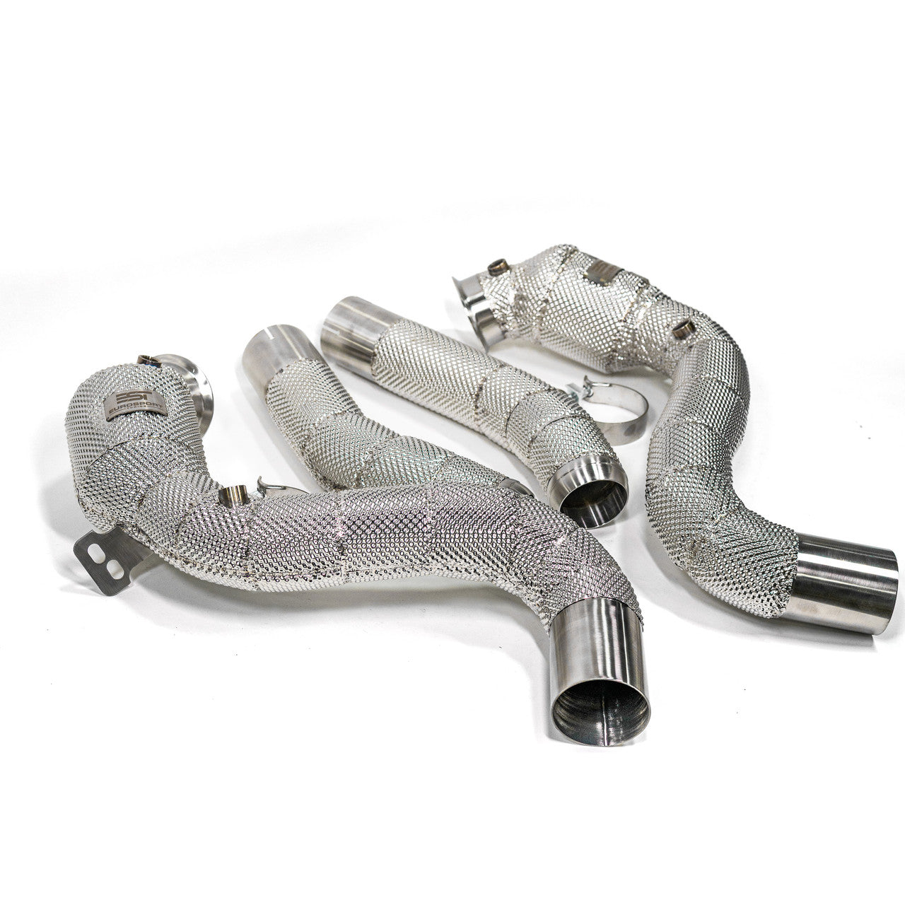 EST High-Flow Catted Downpipe w/Heat Shield - 2016-2021 Mercedes-Benz W205 C63/C63S AMG V8 4.0L