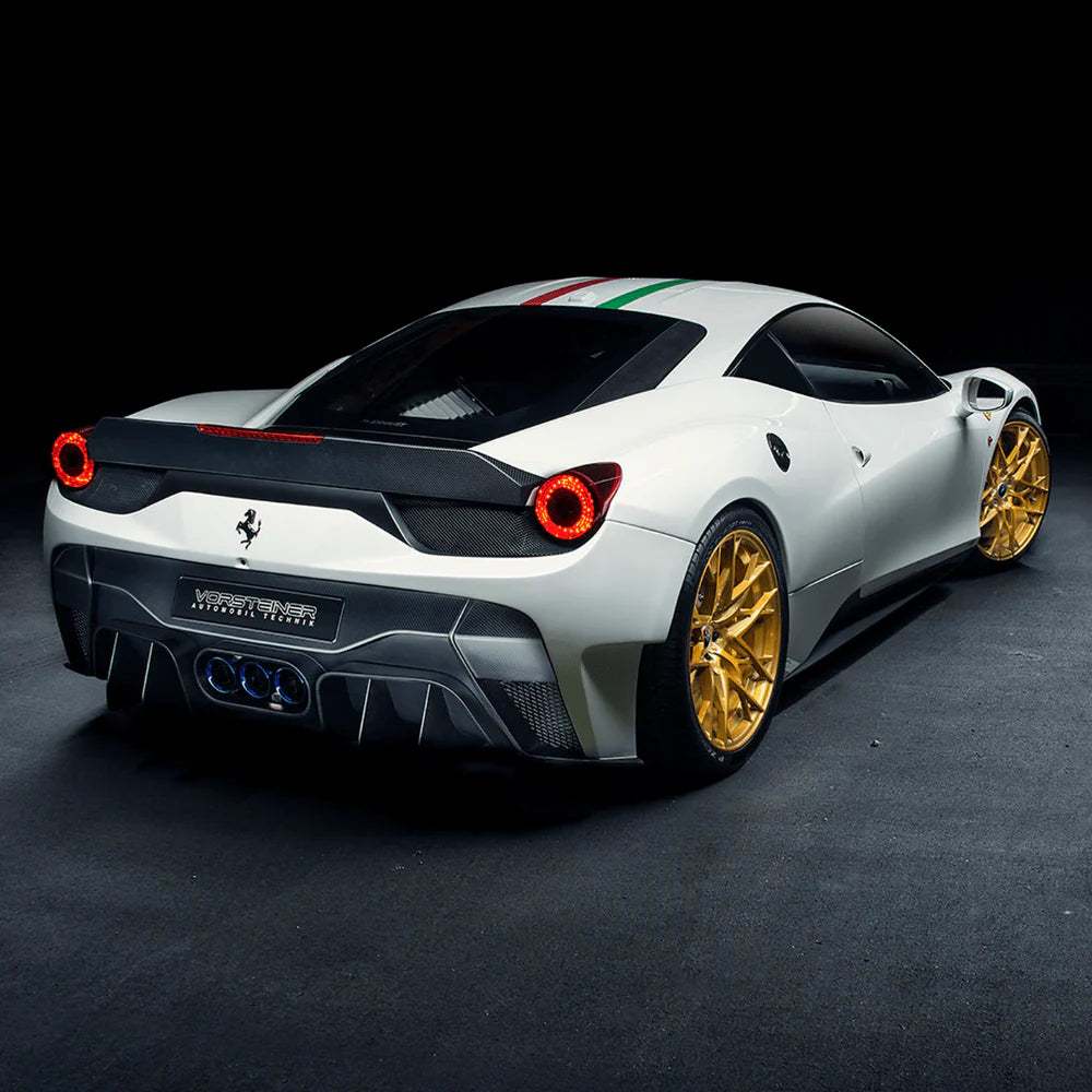 Vorsteiner VX Aero Carbon Fiber Rear Bumper w/ Rear Diffuser (Incl. Exhaust Tips) - 2009-2015 Ferrari 458 Italia