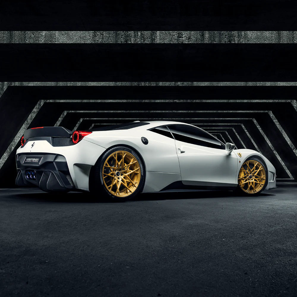 Vorsteiner VX Aero Carbon Fiber Rear Bumper w/ Rear Diffuser (Incl. Exhaust Tips) - 2009-2015 Ferrari 458 Italia