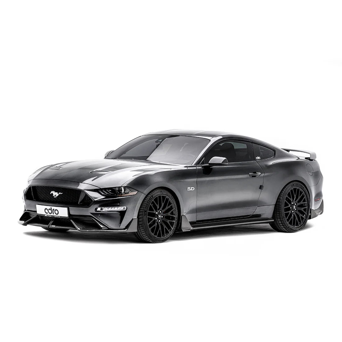 ADRO Ford Mustang Carbon Fiber Upper + Lower Lip Set (2018-2023)