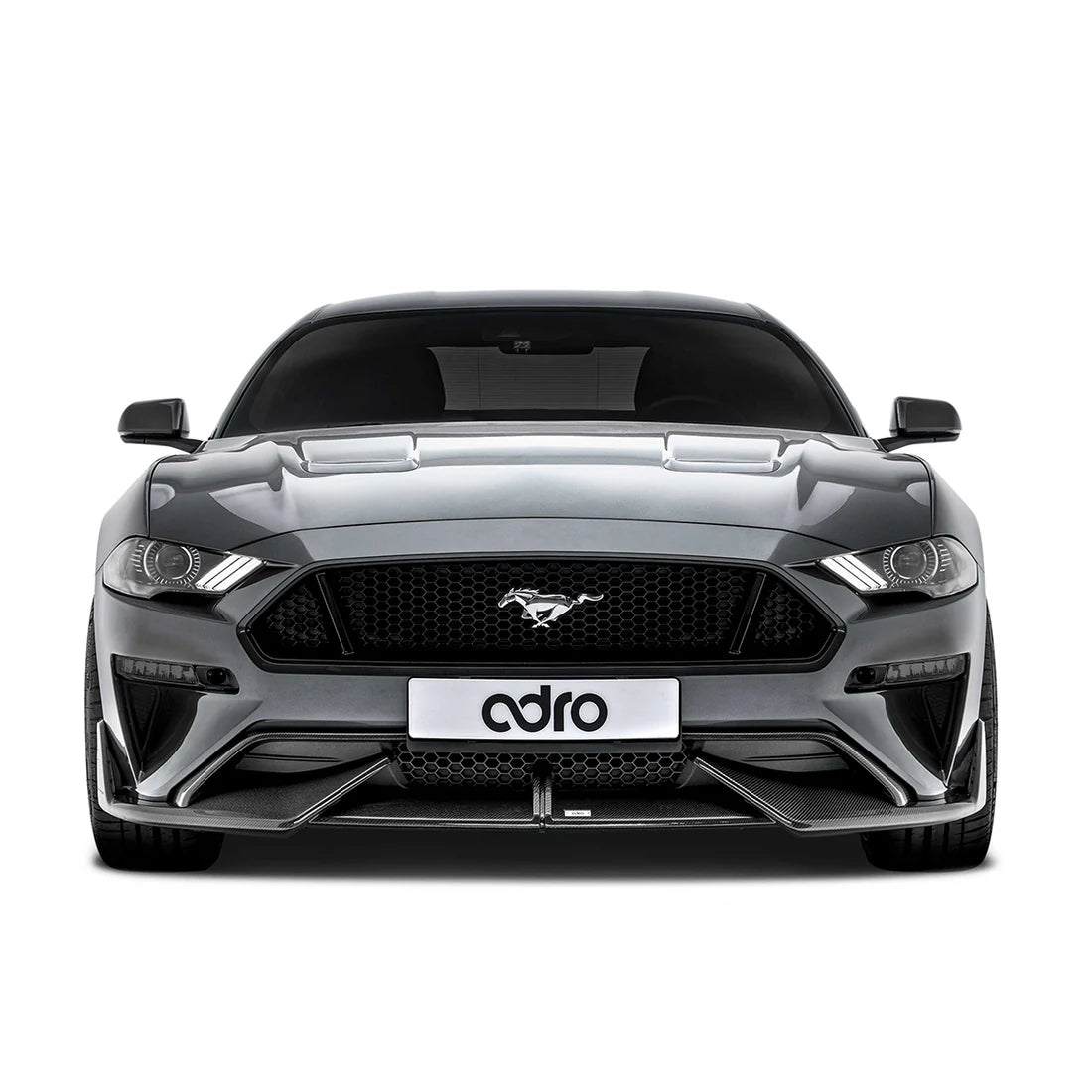 ADRO Ford Mustang Carbon Fiber Upper + Lower Lip Set (2018-2023)