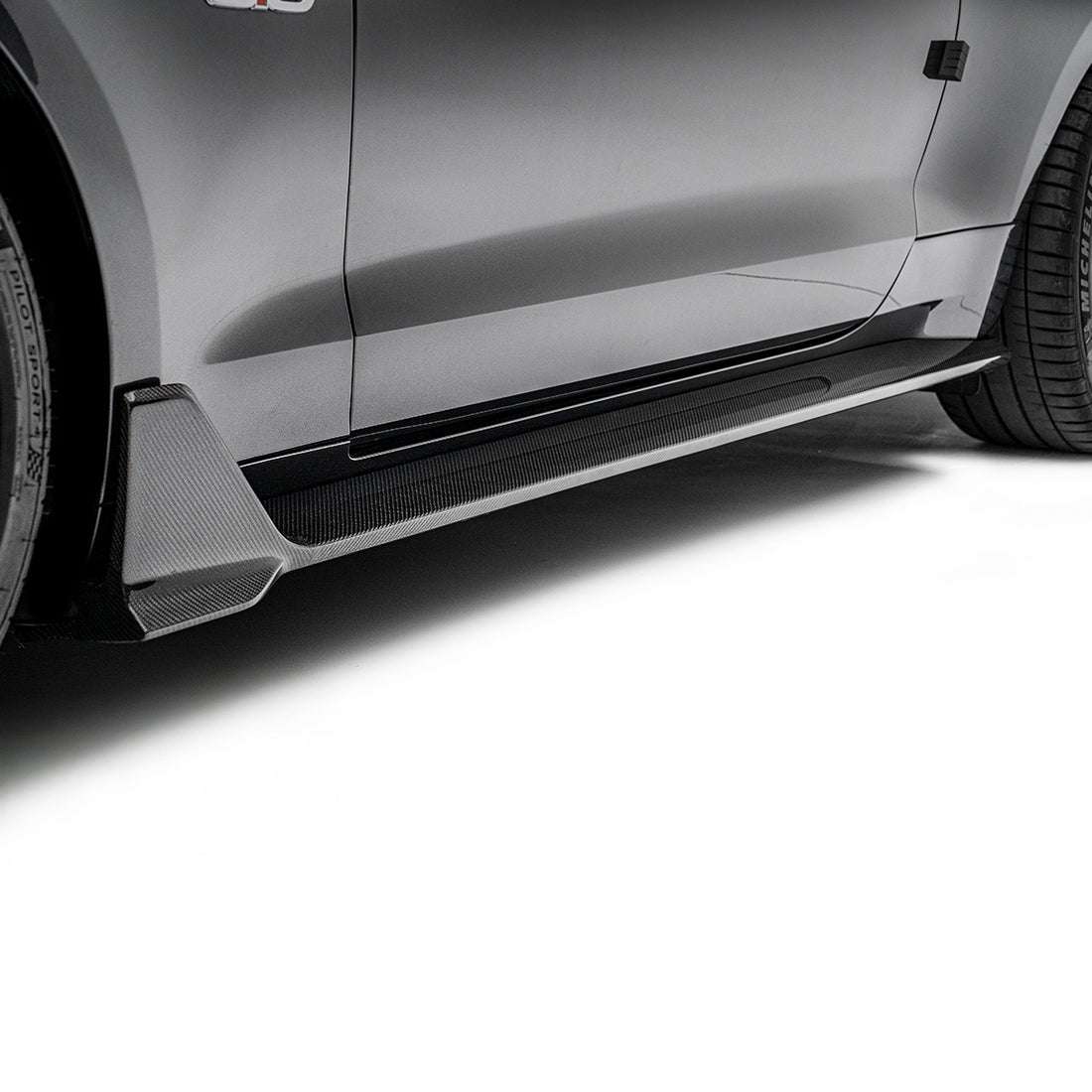 ADRO Ford Mustang Carbon Fiber Side Skirts (2018-2023)