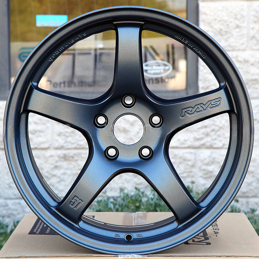 Rays Gram Lights 57CR - 18x9.5 / 5x114.3 / +38 - GunBlue II (WRX/STI/EVO)