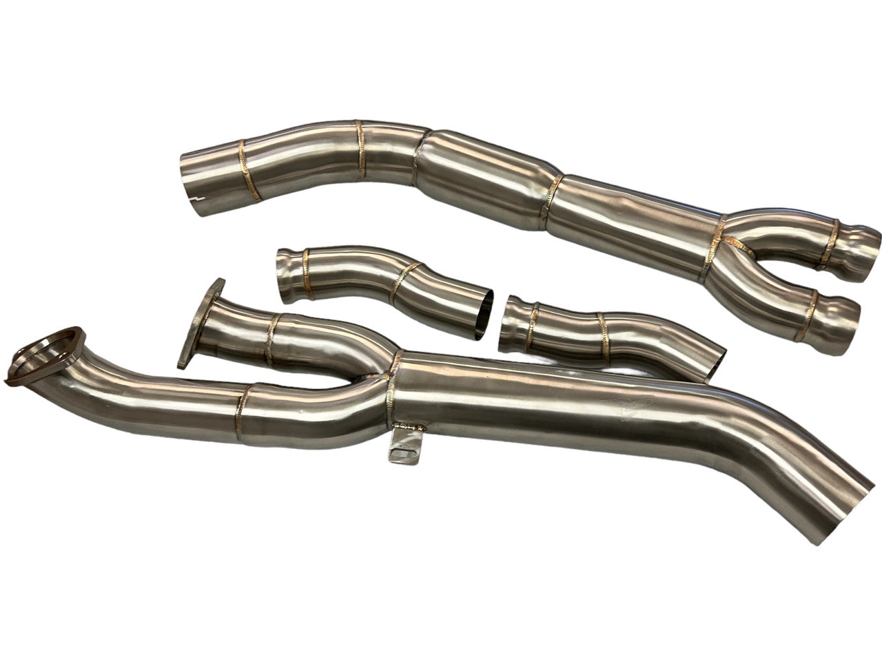 MAD BMW G8X M3 M4 S58 Resonated Single Midpipe (Brace Included)