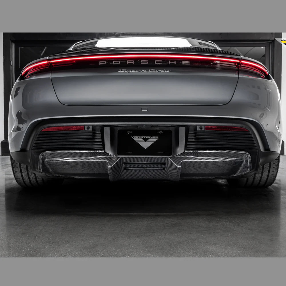 Vorsteiner GW9 Design Carbon Fiber Decklid Spoiler   - 2020-2024 Porsche Taycan Turbo/S