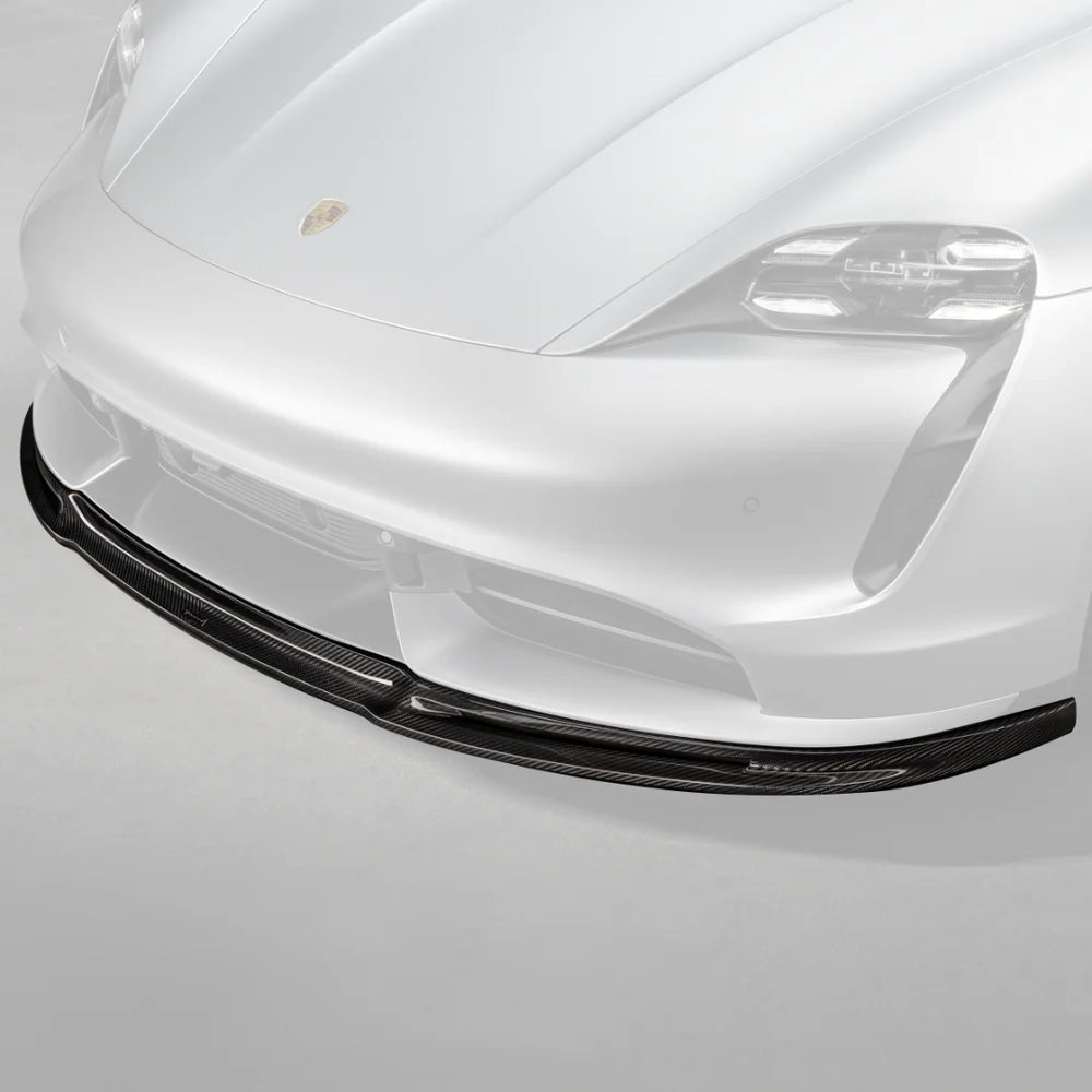 Vorsteiner GW9 Design Carbon Fiber Front Spoiler   - 2020-2024 Porsche Taycan Turbo/S
