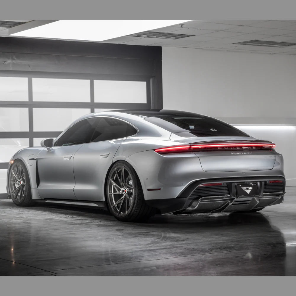 Vorsteiner GW9 Design Carbon Fiber Rear Diffuser   - 2020-2024 Porsche Taycan Turbo/S