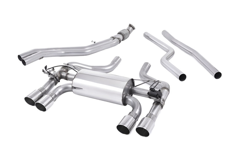 Milltek Sport Cat-Back Exhaust System with Exhaust Tips - 2016-2018 BMW F87 M2