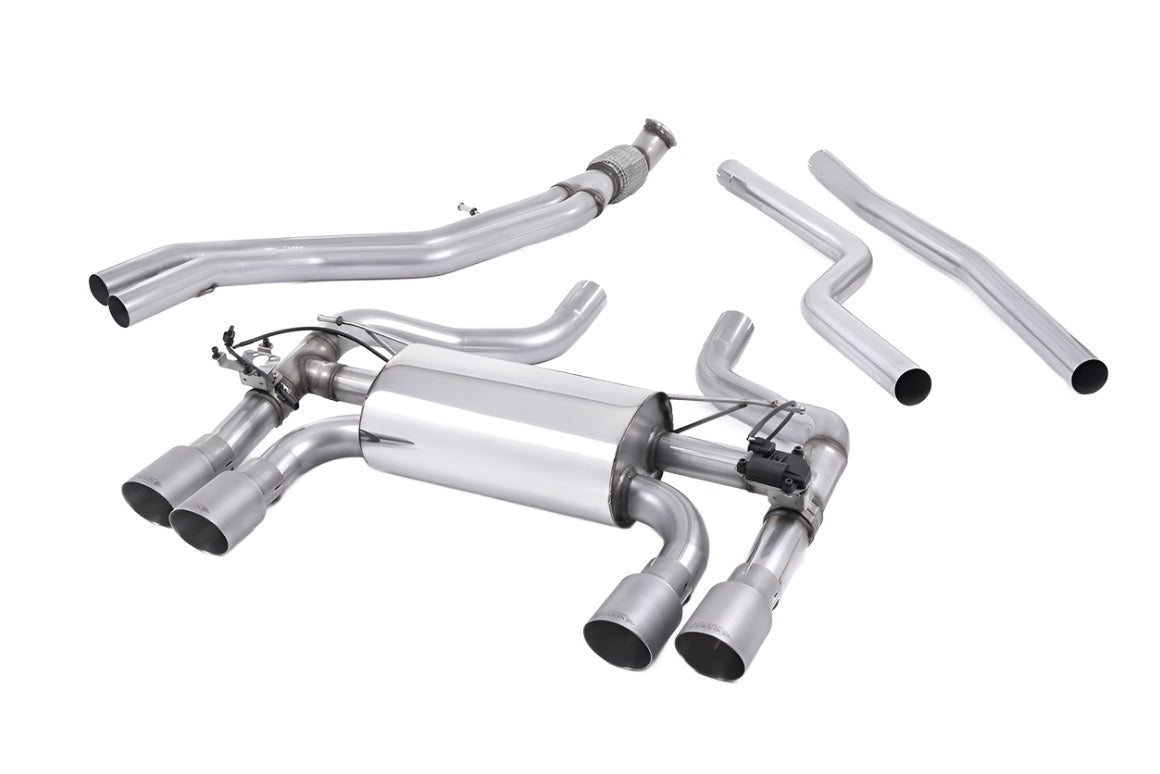 Milltek Sport Cat-Back Exhaust System with Exhaust Tips - 2016-2018 BMW F87 M2
