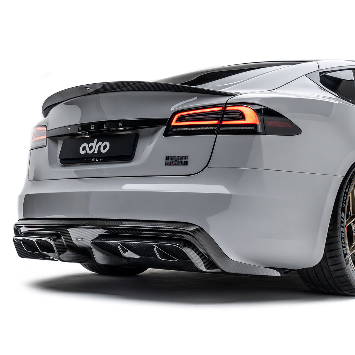 ADRO Tesla Model S Carbon Fiber Rear Diffuser