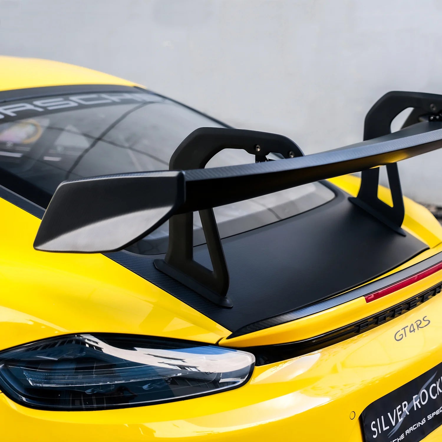 Silver Rocket SR GT4 RS 3x3 CC-1 Wing Riser Pro - 2022+ Porsche 718 Cayman GT4RS