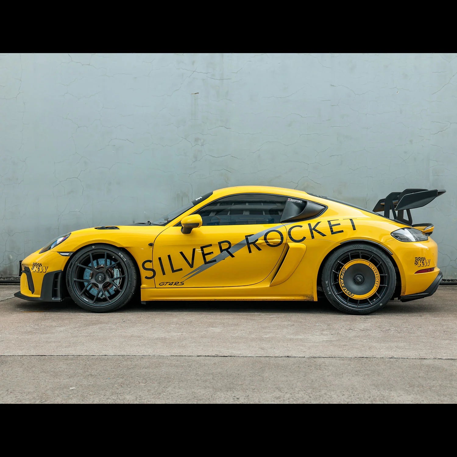 Silver Rocket SR GT4 RS 3x3 CC-1 Wing Riser Pro - 2022+ Porsche 718 Cayman GT4RS