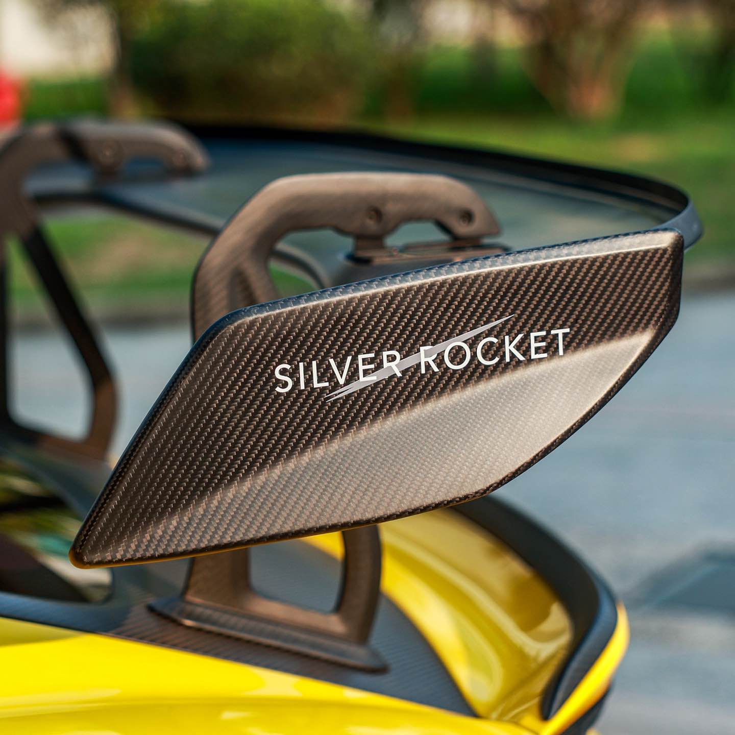 Silver Rocket SR DRS-1 Flex-Carbon Swan Neck Wing - 2022+ Porsche 718 Cayman GT4/GT4RS