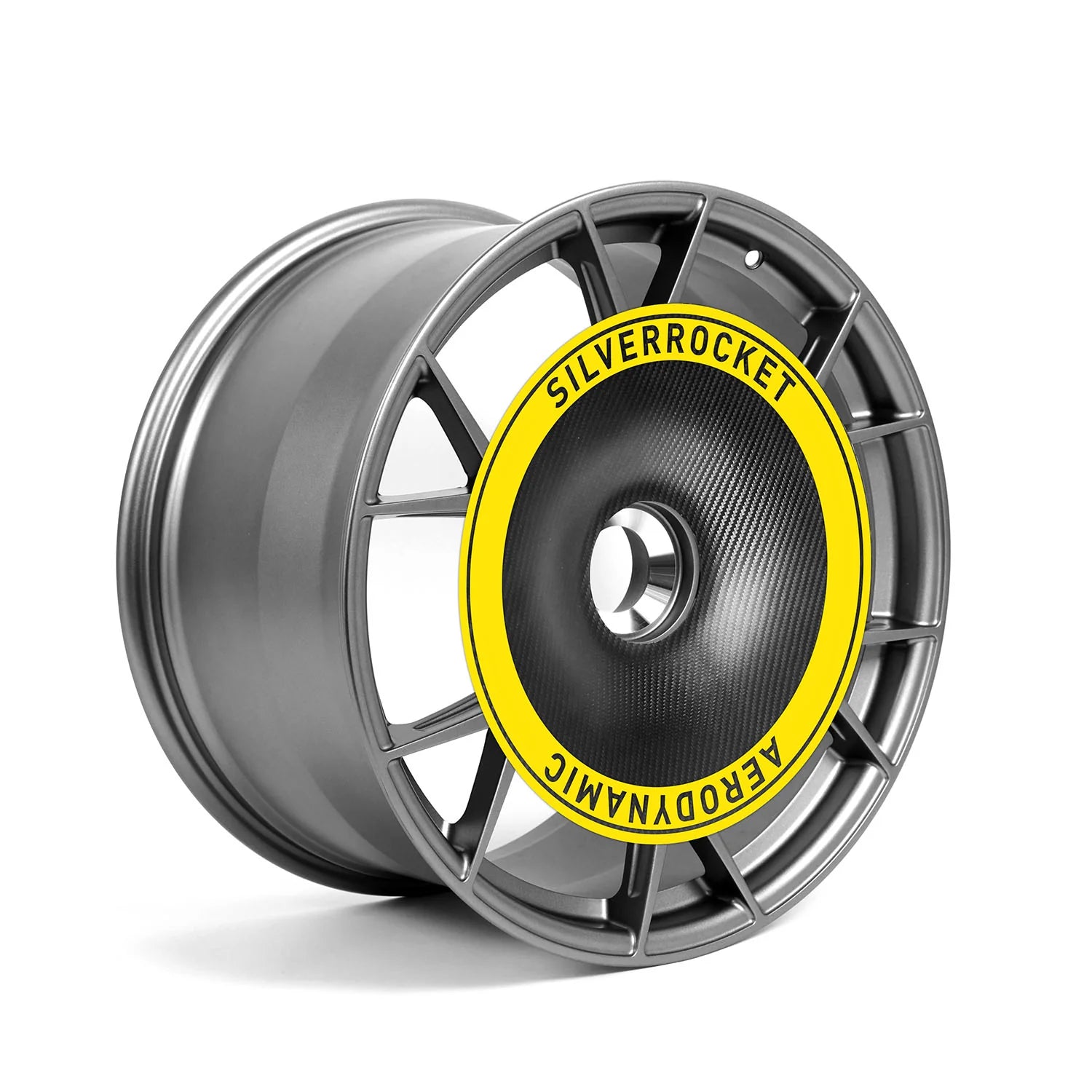 Silver Rocket SR Dry Carbon Fiber R-HR Aerodisc (For OEM Aluminum Rims) - 2022+ Porsche 718 Cayman GT4RS