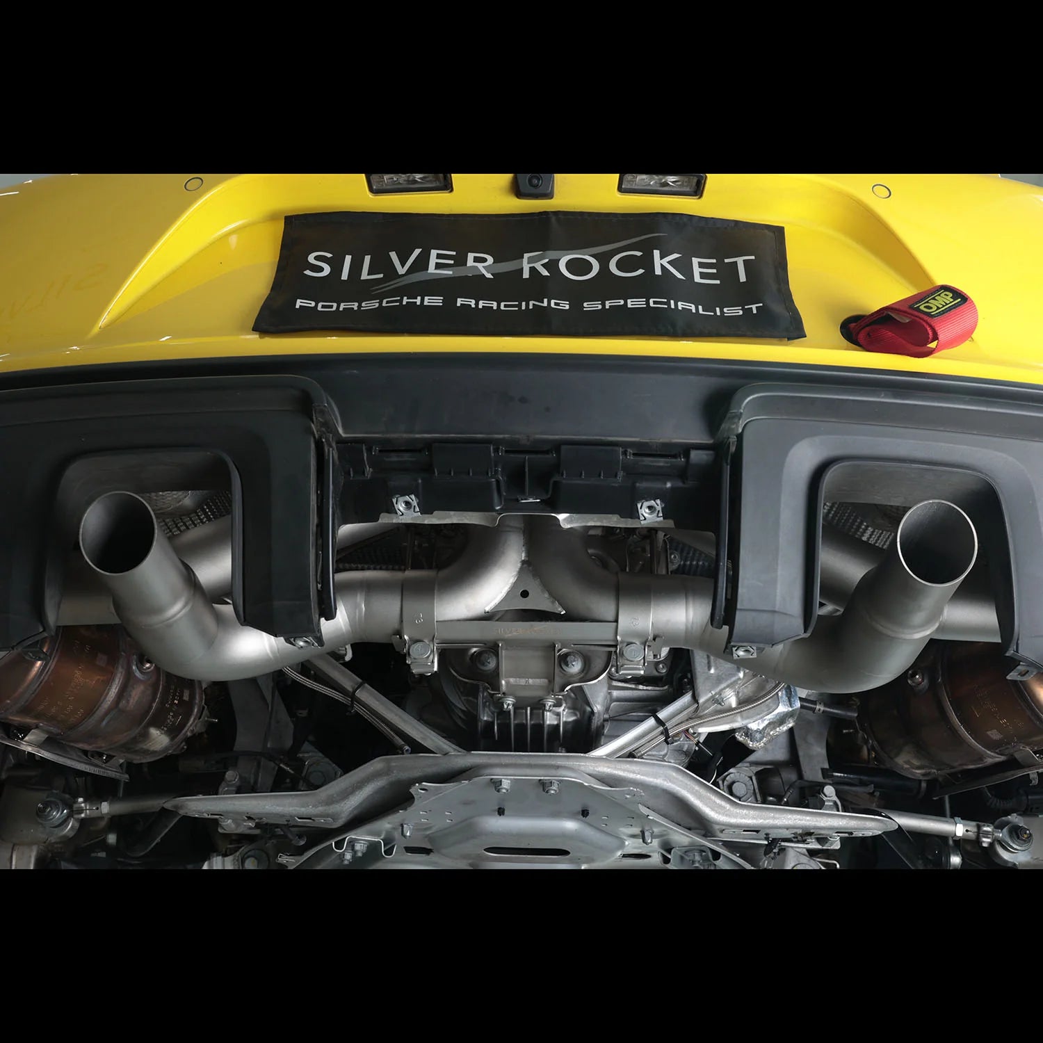 Silver Rocket SR 3200G One-Piece Titanium Ultralight Race Pipe - 2022+ Porsche 718 Cayman GT4RS/Spyder RS/Clubsport