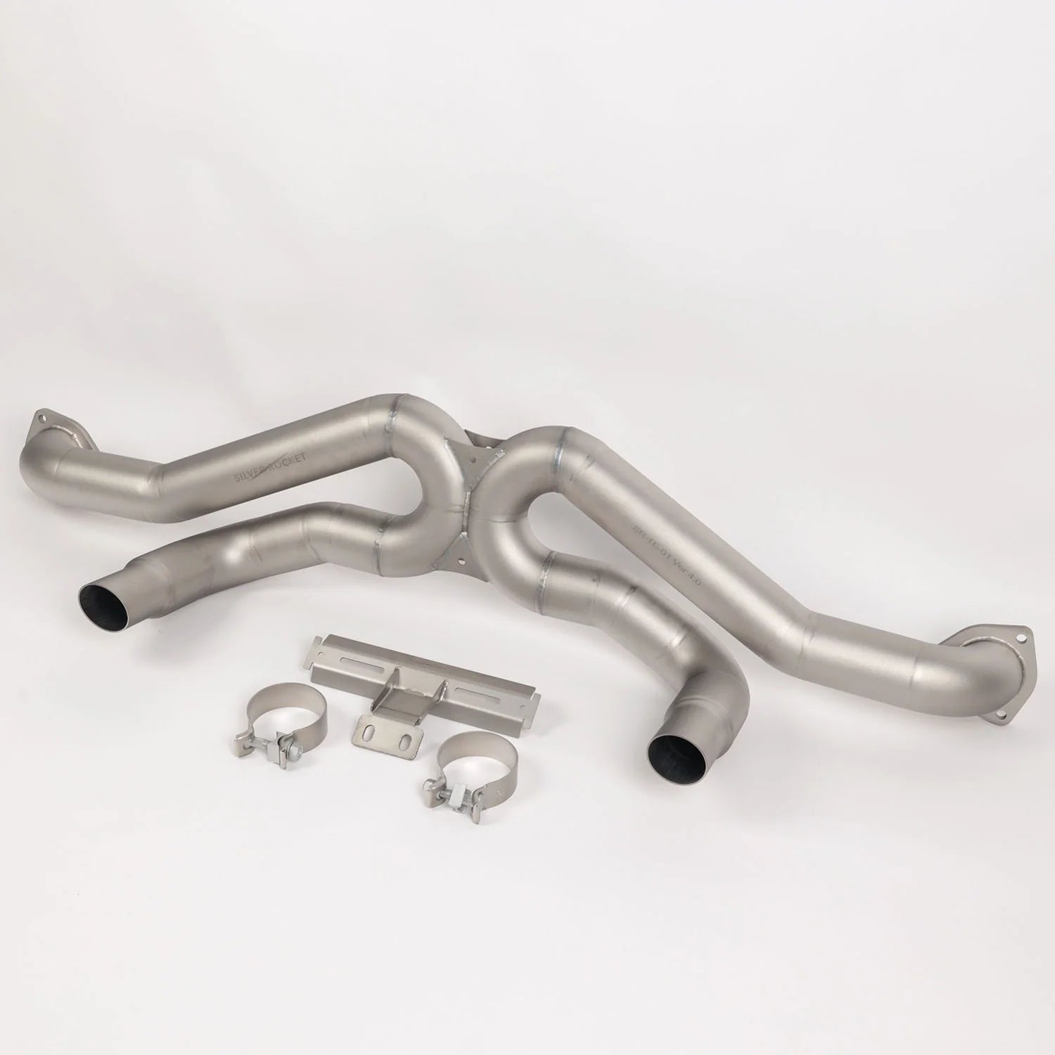 Silver Rocket SR 3200G One-Piece Titanium Ultralight Race Pipe - 2022+ Porsche 718 Cayman GT4RS/Spyder RS/Clubsport