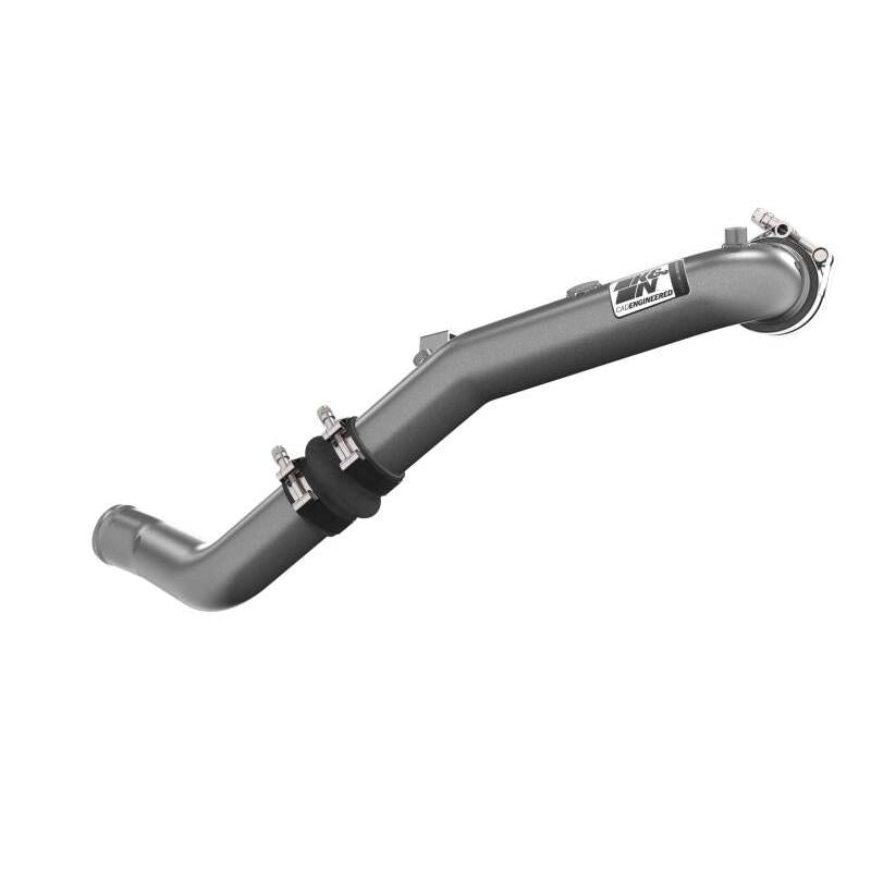 K&N 22-24 Honda Civic 1.5L L4 Aluminum Charge Pipe Kit - Gunmetal Gray
